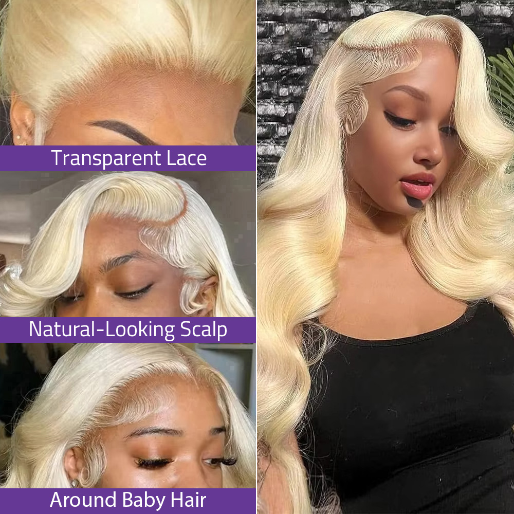 Peruca com frente de renda, co - 613 Blonde Body Wave Lace Front Wig avaliação e preço