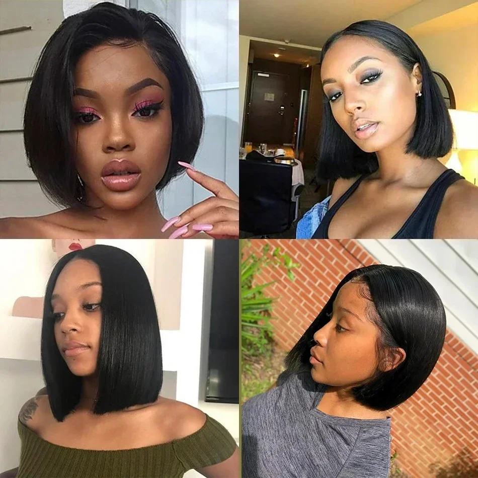 2026 NOVO Peruca Bob com Renda - Glueless Wear And Go Human Hair Wig avaliação e preço