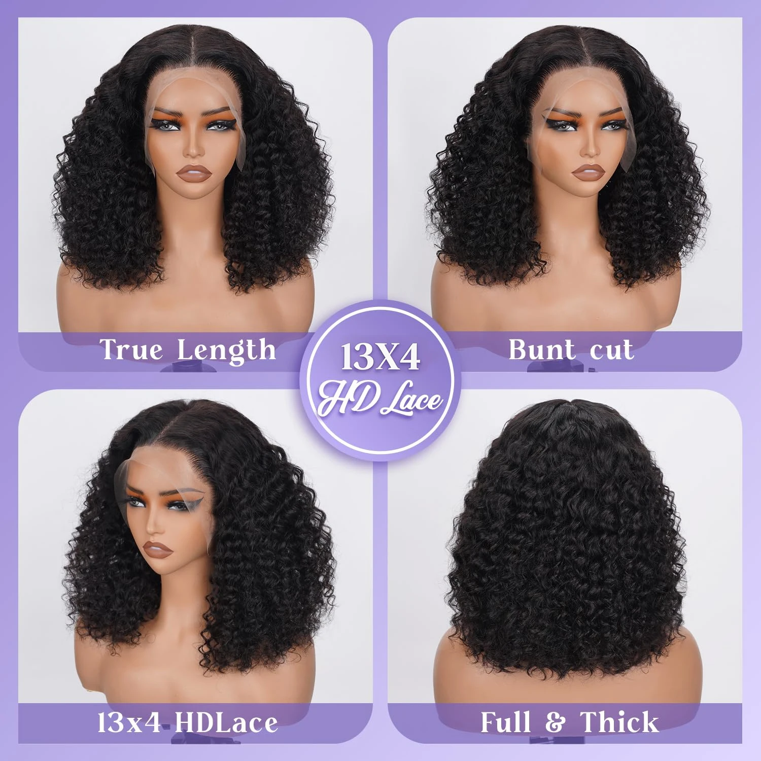 Peruca Curta Bob com Renda Fro - Glueless Wear And Go Human Hair Wig avaliação e preço