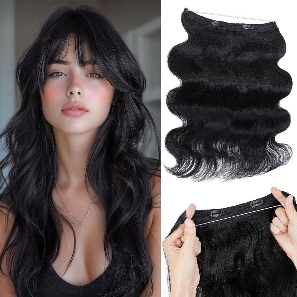 S-noilite fio em extensões de  - Invisible Tape In Extensions Real Hair avaliação e preço