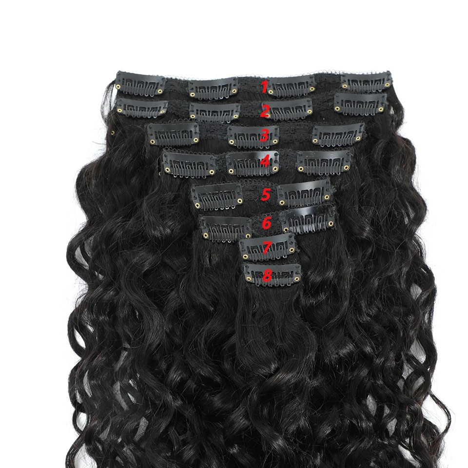 Extensões de Cabelo Humano Cac - Seamless Clip In Hair Extensions Human Hair avaliação e preço