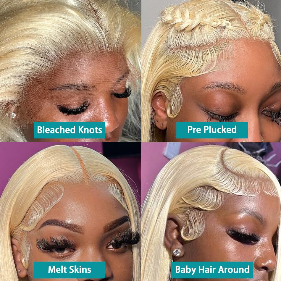Perucas com frente de renda HD - 613 Blonde Body Wave Lace Front Wig avaliação e preço